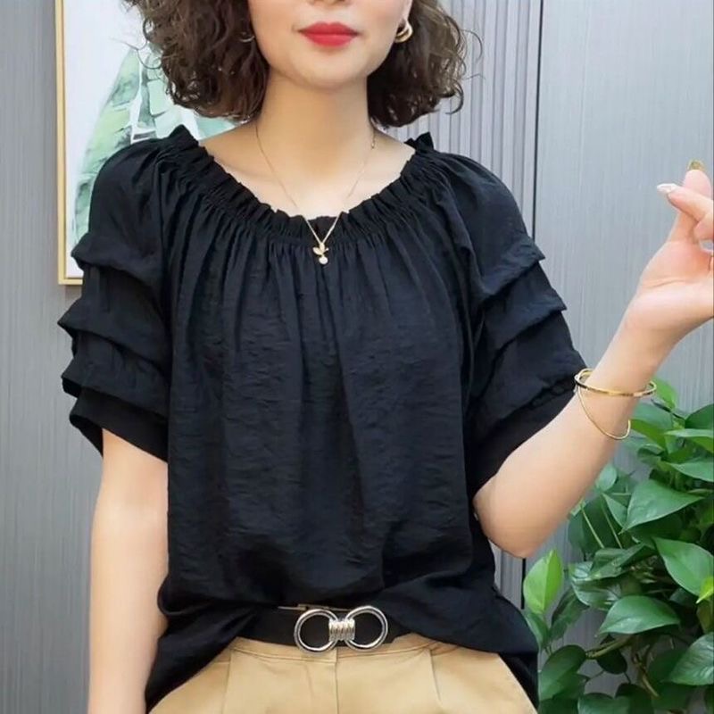 韓版泡泡袖女衫
